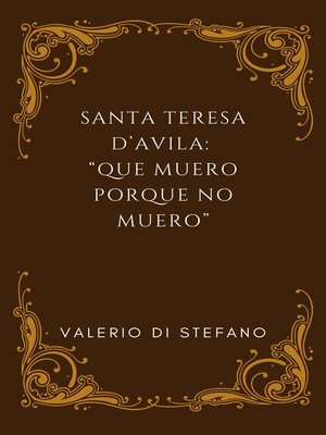 cover image of Santa Teresa d'Avila